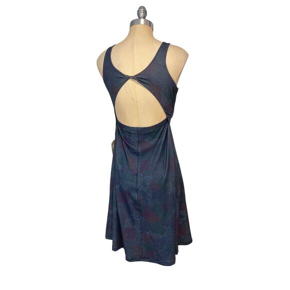prAna Women's Skypath Dress Deep Pine Dottie NWT Small - Picture 6 of 8